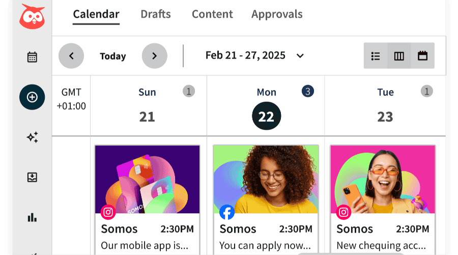 Hootsuit dashboard image