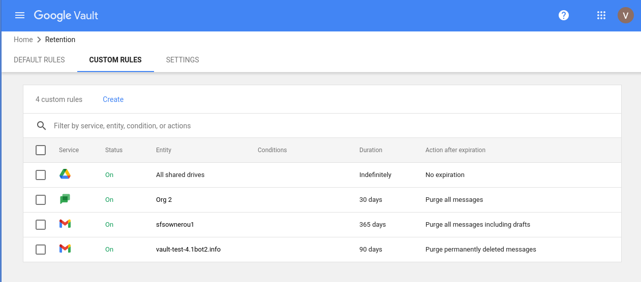 Google Vault Google Vault