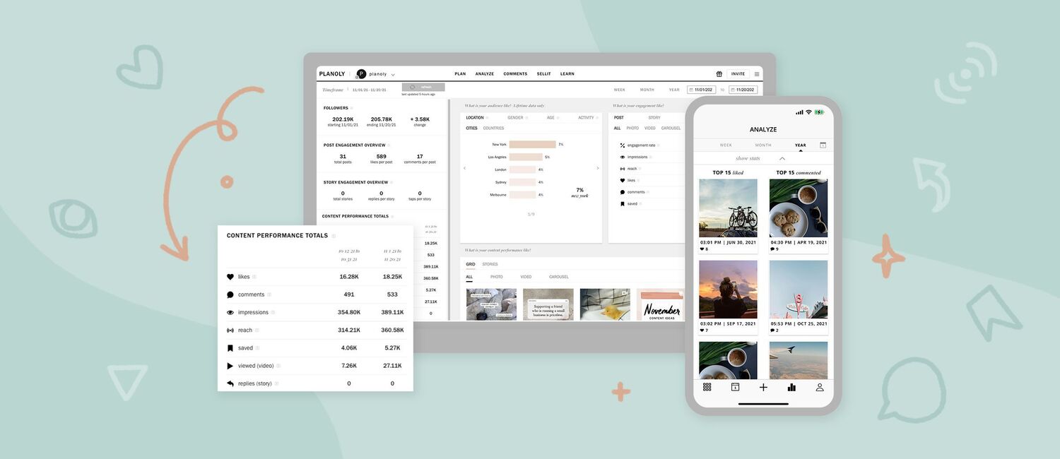 Planoly dashboard