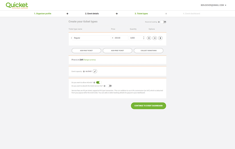 THE MOST POPULAR TICKETING PLATFORM IN SA, REACHING A >50-MILLION USER MARKET