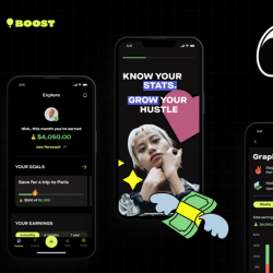 BOOST - Income tracker mobile app for freelancers