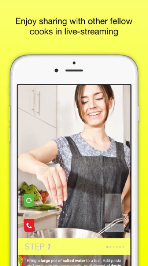 LIVE VIDEO COOKING APP
