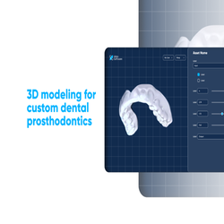 3D modeling for custom dental prosthodontics