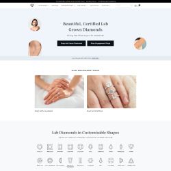 Loose Grown Diamond – E-Commerce Website Development