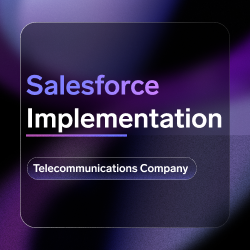 Salesforce CRM Implementation for a Telecommunications Company 
