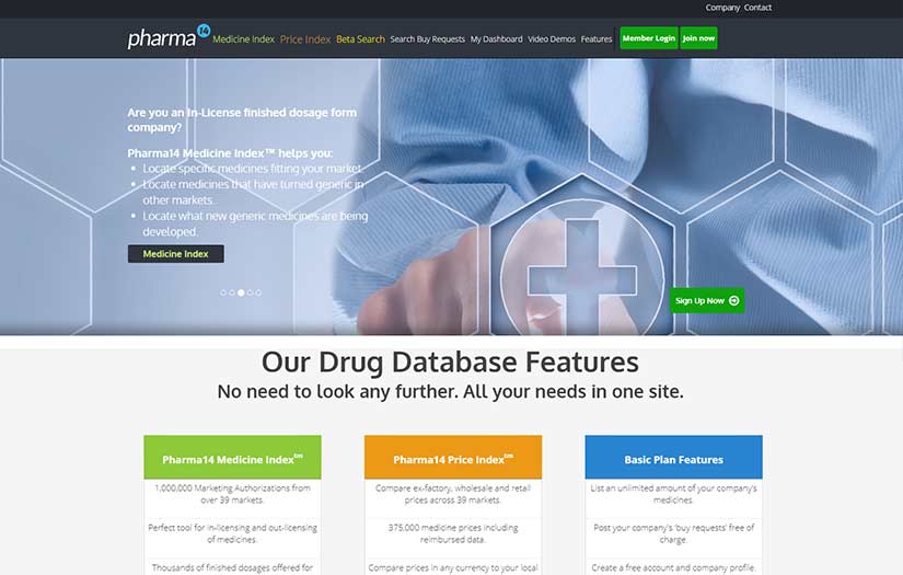 PHAMA14 - MEDICINE PRICES WORLD WIDE ON ONE SINGLE PROTAL